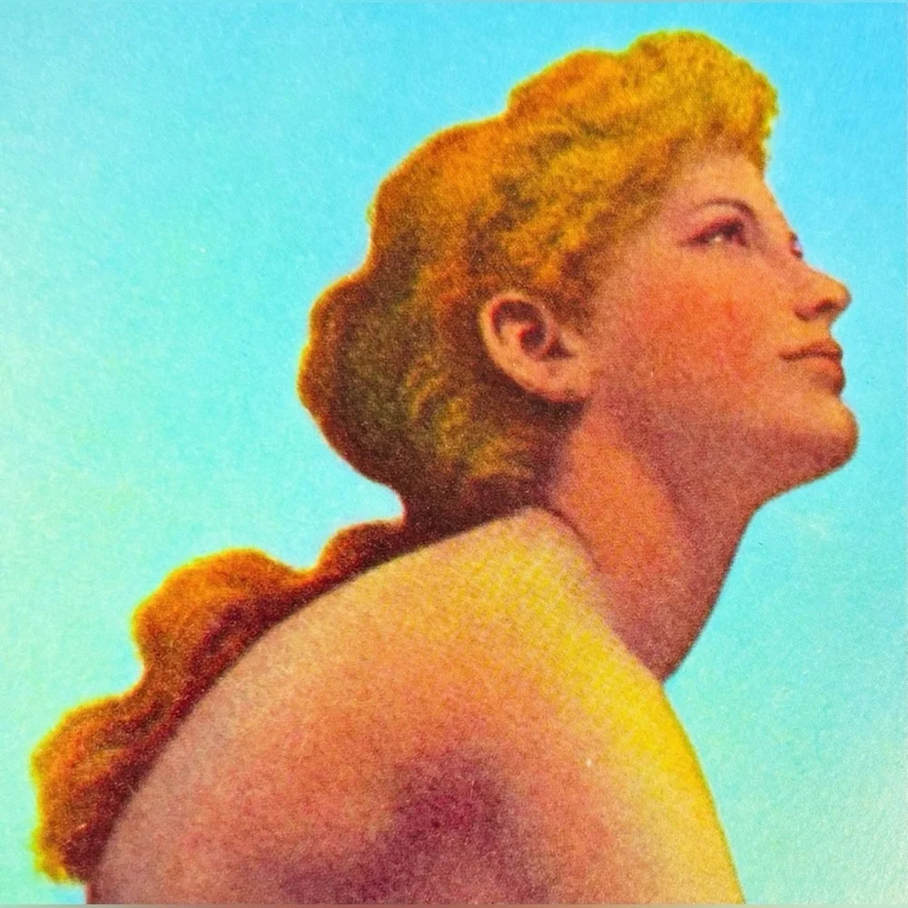 STARS Original Vintage PRINT ON BOARD Maxfield Parrish Art Deco Nouveau Artist - Picture 2 of 3